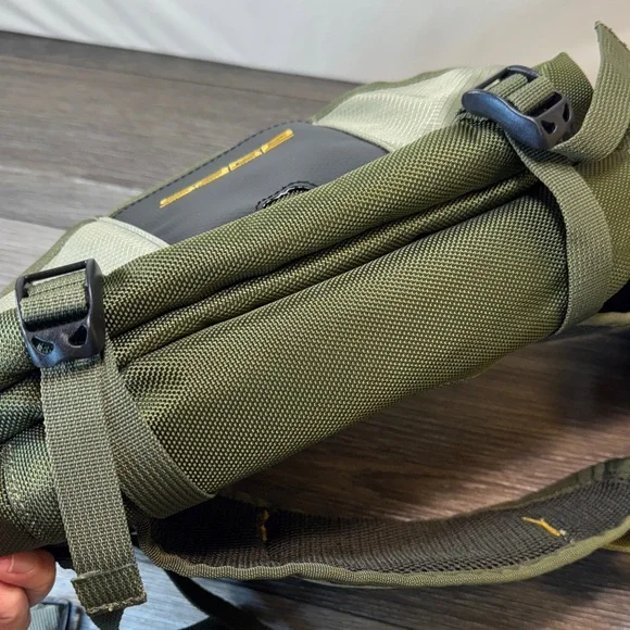 Sage Olive and Black Men's Belt Bag /fly fishing bag